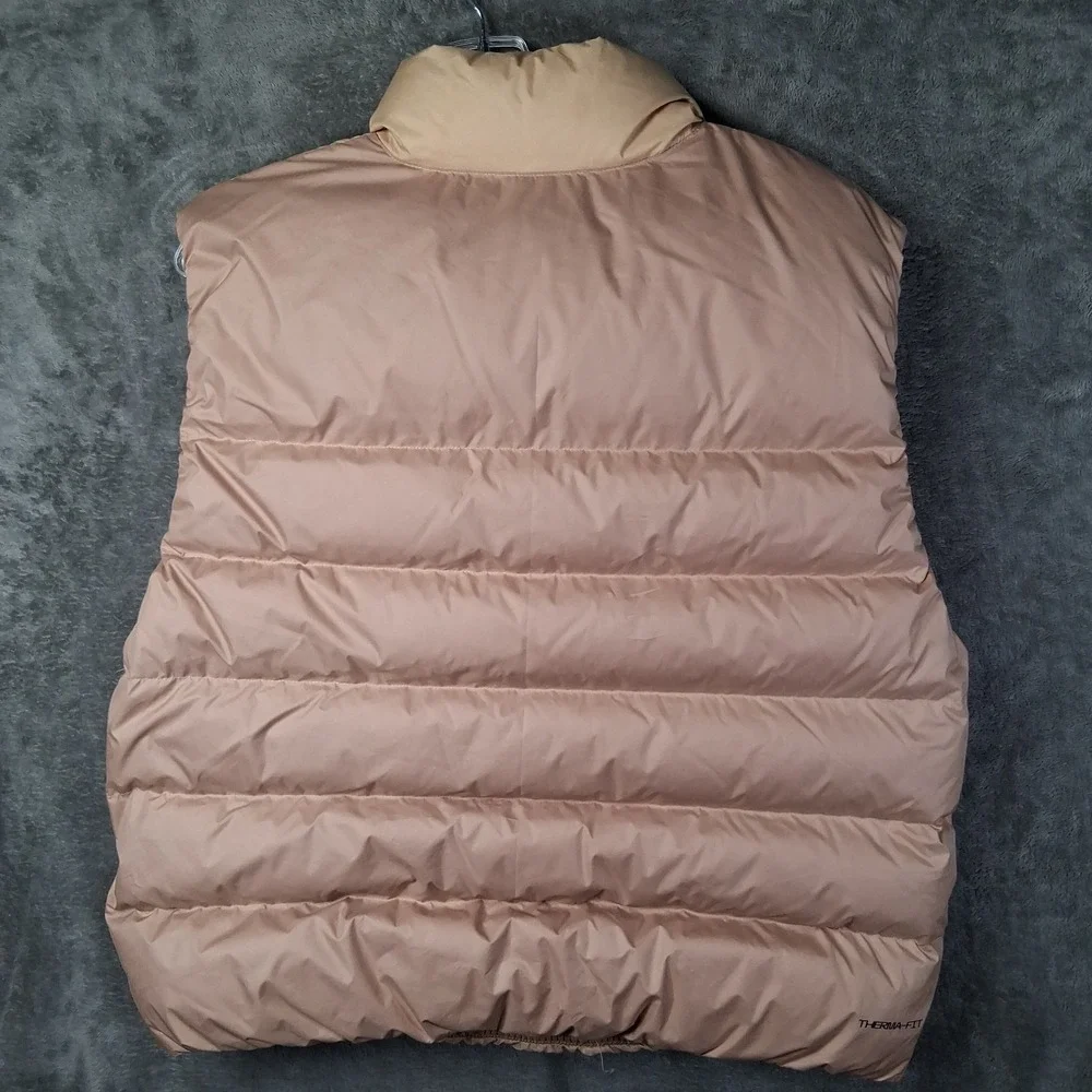 Nike Therma-Fit Windrunner Down Vest Women's Large Brown Beige Puffer